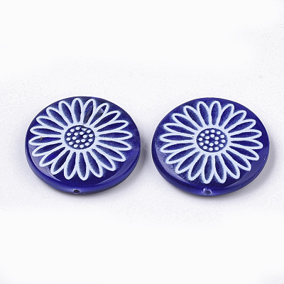 Spray Paint Freshwater Shell Beads SHEL-N026-05-1