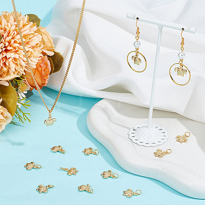 14Pcs Brass Charms KK-BBC0012-62-1