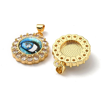 Real 18K Gold Plated Brass Pendants KK-L209-008G-03-1