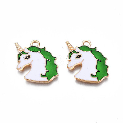 Alloy Enamel Pendants ENAM-S130-20C-1