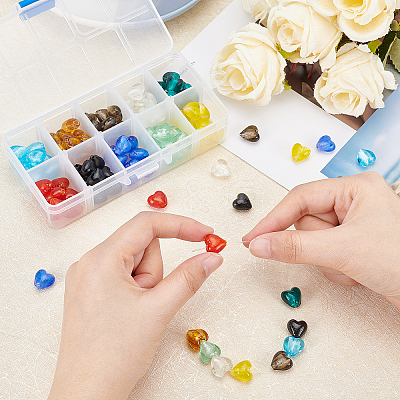Valentine Gifts for Her Ideas Handmade Silver Foil Glass Beads FOIL-OC0001-01-1