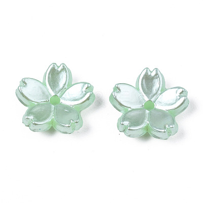 Acrylic Imitation Pearl Beads OACR-N012-002F-1