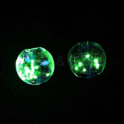 Luminous Handmade Gold Sand Lampwork Beads FOIL-B001-07B-1