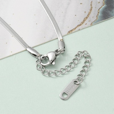 304 Stainless Steel Herringbone Chains Bracelets BJEW-C084-01P-1