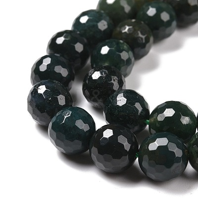 Natural Moss Agate Beads Strands G-E571-21C-1