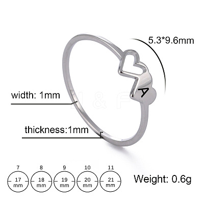 304 Stainless Steel Finger Rings for Women Men FS-WGB974C-01-1