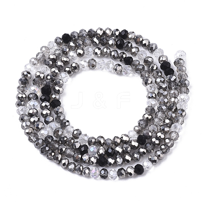 Electroplate Glass Beads Strands EGLA-S192-001A-A01-1