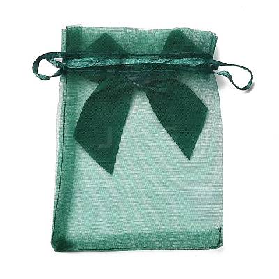Rectangle Lace Organza Drawstring Gift Bags LS-OP-K002-02-1
