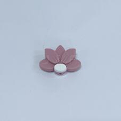Lotus Food Grade Eco-Friendly Silicone Beads SIL-WH0013-50D-1