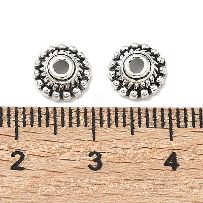 Tibetan Style Alloy Caps LF1235Y-NF-1