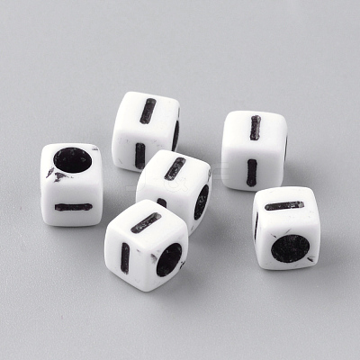 Opaque Acrylic Beads X-SACR-Q188-02I-1