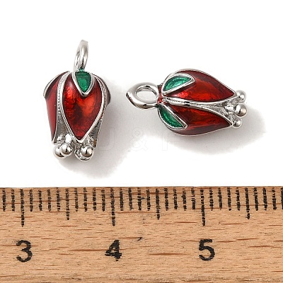 Brass Enamel Charms KK-S368-12P-1