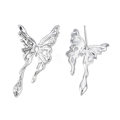 Brass Stud Earring Findings KK-N232-429P-A-1
