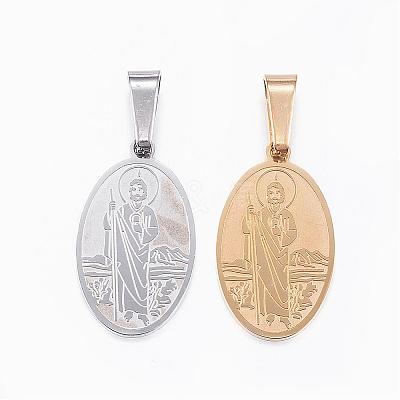 304 Stainless Steel Pendants STAS-H355-31-1