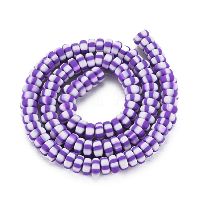 Handmade Polymer Clay Beads Strands CLAY-N008-042B-1