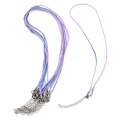 10Pcs Cotton & Metallic Cord Necklace Making NJEW-TAC0056-1