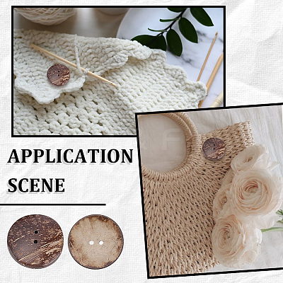 20Pcs Coconut Buttons COCO-CY0001-01-1