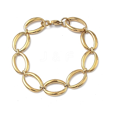 304 Stainless Steel Link Chain Bracelets for Women BJEW-B169-04B-G-1