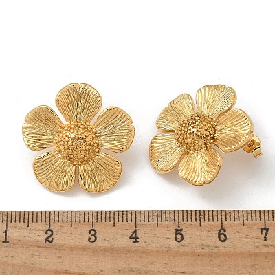 304 Stainless Steel Stud Earrings for Women STAS-Z117-04G-1