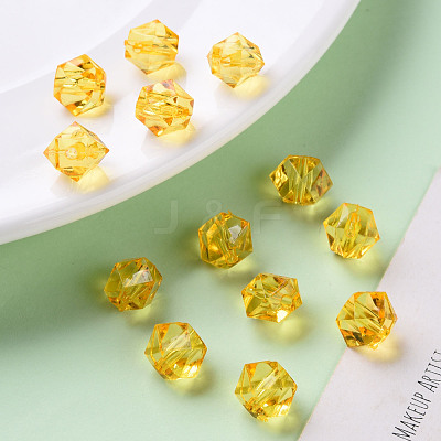 Transparent Acrylic Beads TACR-S154-15B-81-1