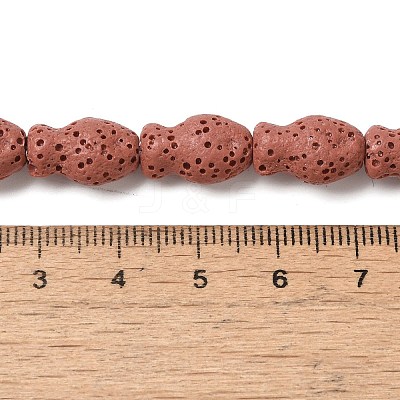 Natural Lava Rock Beads Strands G-U007-01H-1