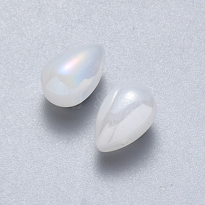 Transparent Spray Painted Glass Charms GLAA-R211-03-D06-1