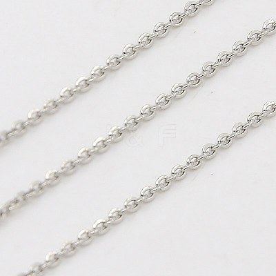 Tarnish Resistant 304 Stainless Steel Cable Chains CHS-H001-23P-B-1