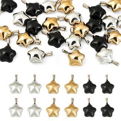 24Pcs 3 Styles Plastic Pendants PALLOY-TAC0282-1