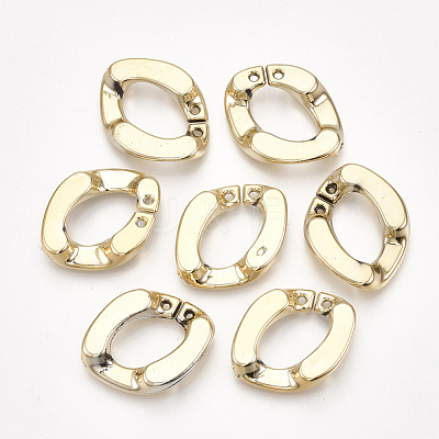 UV Plating ABS Plastic Linking Rings CCB-S162-09G-1