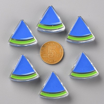 Transparent Enamel Acrylic Beads TACR-S155-001K-1