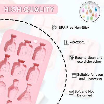 12 in 6 different Halloween themed bottle shapes ST-CJ0007-20-1