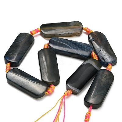 Dyed & Heated Natural Banded Agate Beads Strands GG-CBAB9C6-D01-01-1