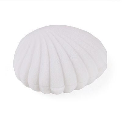 Shell Shaped Velvet Jewelry Storage Boxes VBOX-TADJ0001-02B-1
