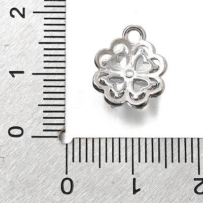 Brass Micro Pave Cubic Zirconia Pendants KK-D385-01P-01-1