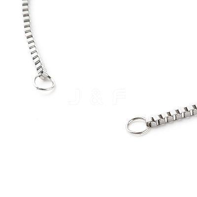 Tarnish Resistant 316 Surgical Stainless Steel Box Chains Bracelet Making X-AJEW-JB01065-1