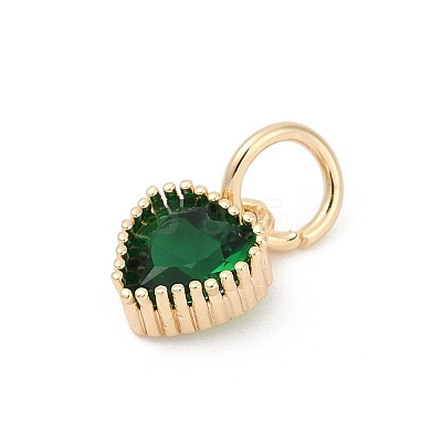 Brass Micro Pave Cubic Zirconia Pendants LS-KK-H204-01KCG-06-1