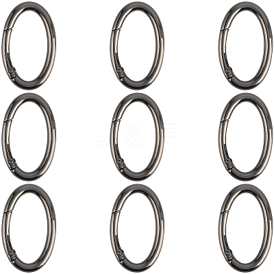 10Pcs Zinc Alloy Spring Gate Rings FIND-SP0004-31B-1