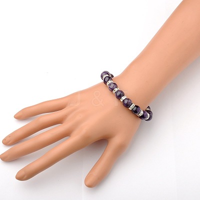 Gemstone Stretch Bracelets BJEW-JB01533-05-1