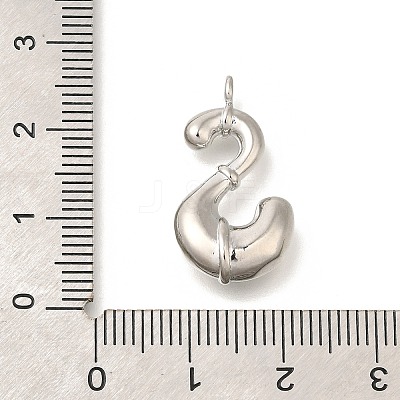 Rack Plating Brass Pendants KK-I722-08P-S-1