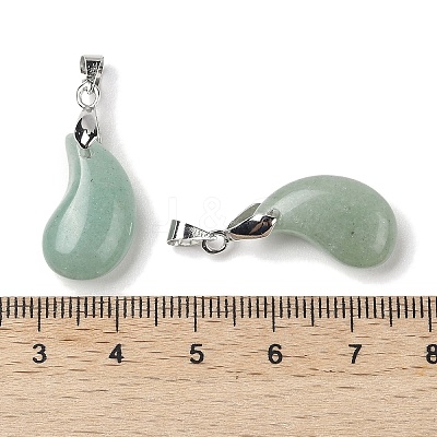 Natural Green Aventurine Pendants G-NH0025-14P-11-1
