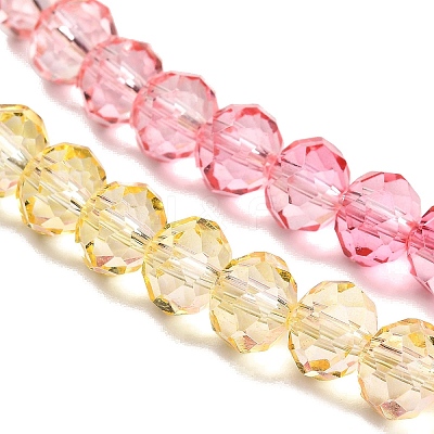 Transparent Painted Glass Beads Strands DGLA-A034-T8mm-A07-1