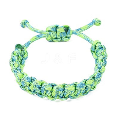 5Pcs 7 Inner Cores Polyester & Spandex Cord Braided Bracelets for Men Women BJEW-JB12571-1