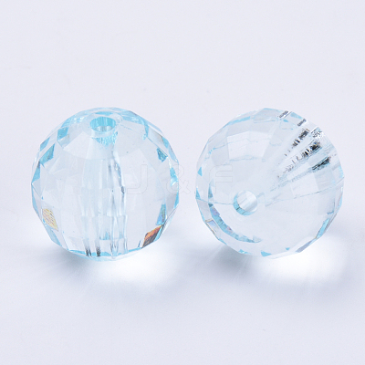 Transparent Acrylic Beads TACR-Q254-8mm-V38-1