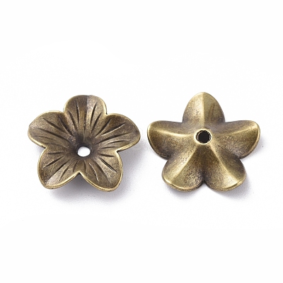 Tibetan Style Bead Caps TIBEB-A11022-AB-FF-1