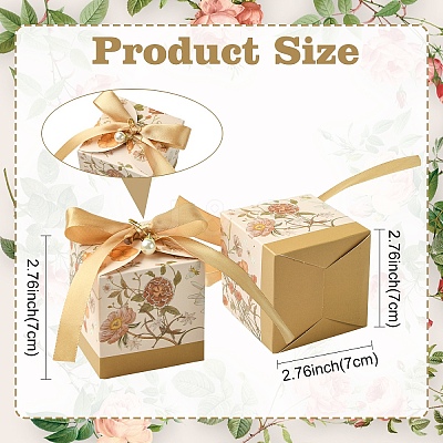 20Pcs Floral Printed Cardboard Gift Boxes CON-YW0001-93A-1