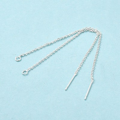Rack Plating Brass Stud Earring Findings KK-E081-01S-1