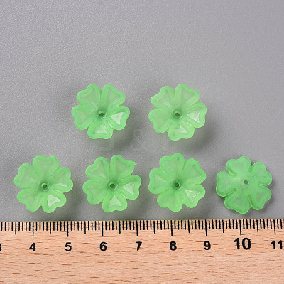 Transparent Frosted Acrylic Bead Caps MACR-S371-04A-733-1