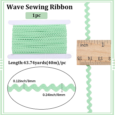 40M Polyester Wavy Fringe Trim Ribbon OCOR-GF0004-39P-1