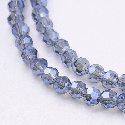 Electroplate Glass Beads Strands EGLA-D021-59-1
