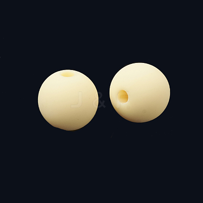 Rubberized Style Acrylic Beads X-MACR-S281-47-6mm-1